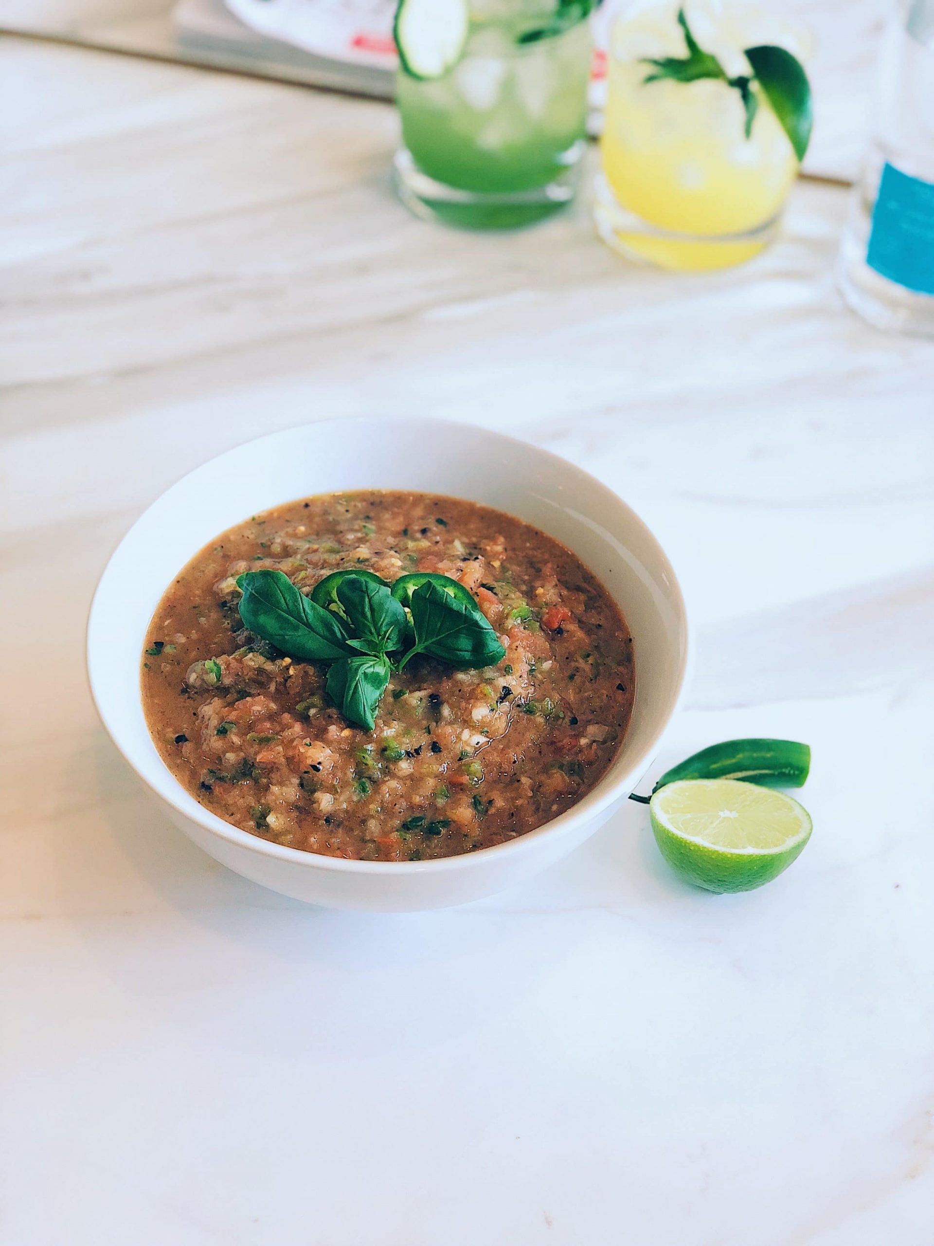 Quick & Easy Homemade Salsa With A Hint Of Basil