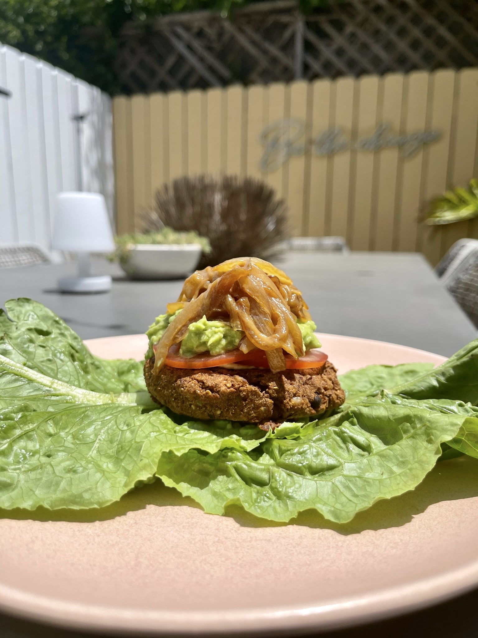 Smokey Black Bean Walnut Burgers with Bourbon Caramelized Onions (Vegetarian)