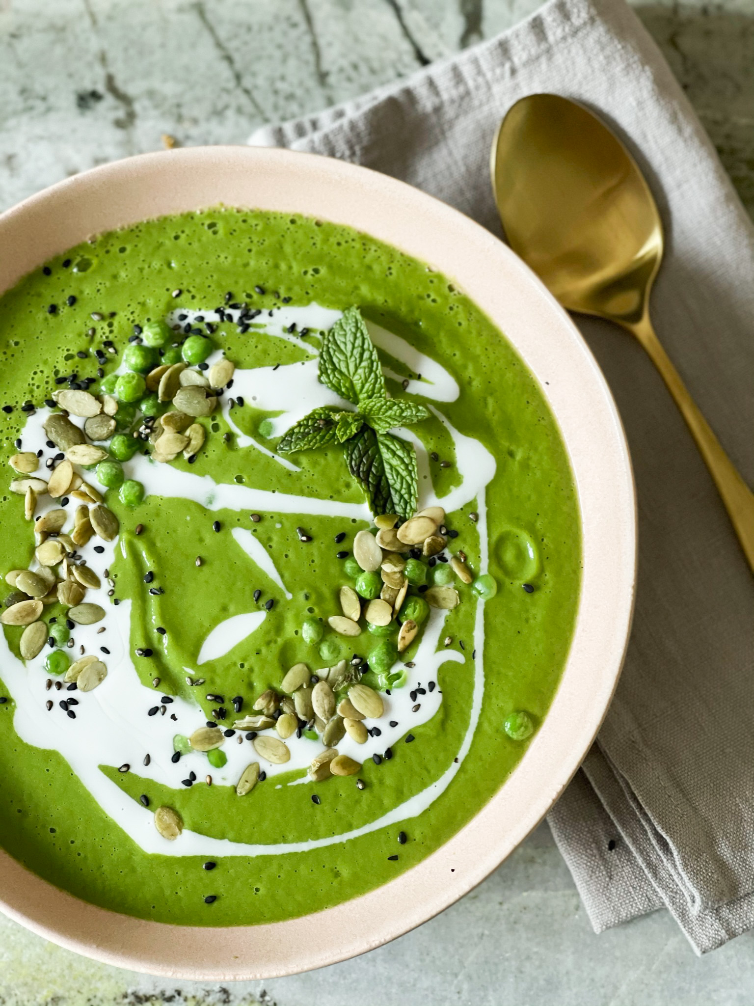 Broccoli and deals pea soup