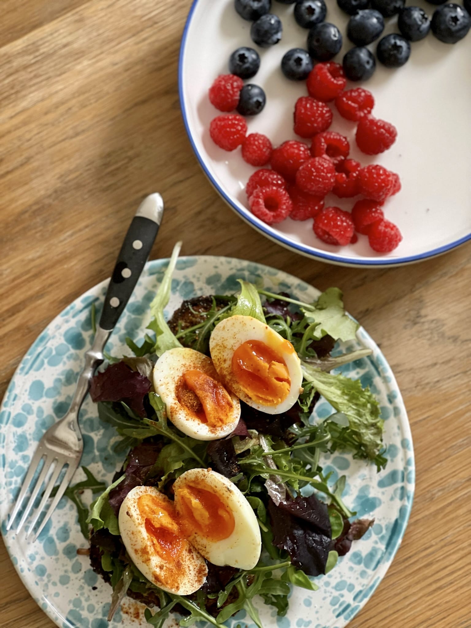 Dijon and Greens Toast with Jammy Eggs