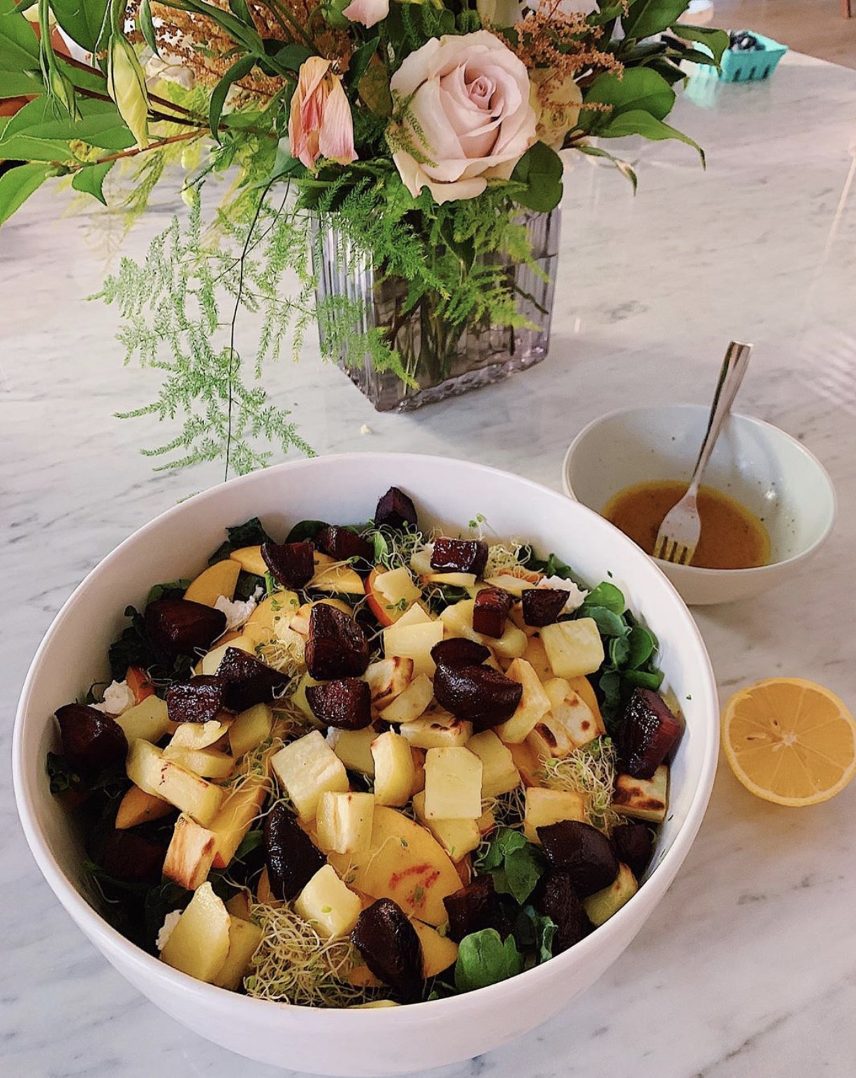 Fall Roasted Sweet Potato & Beet Salad