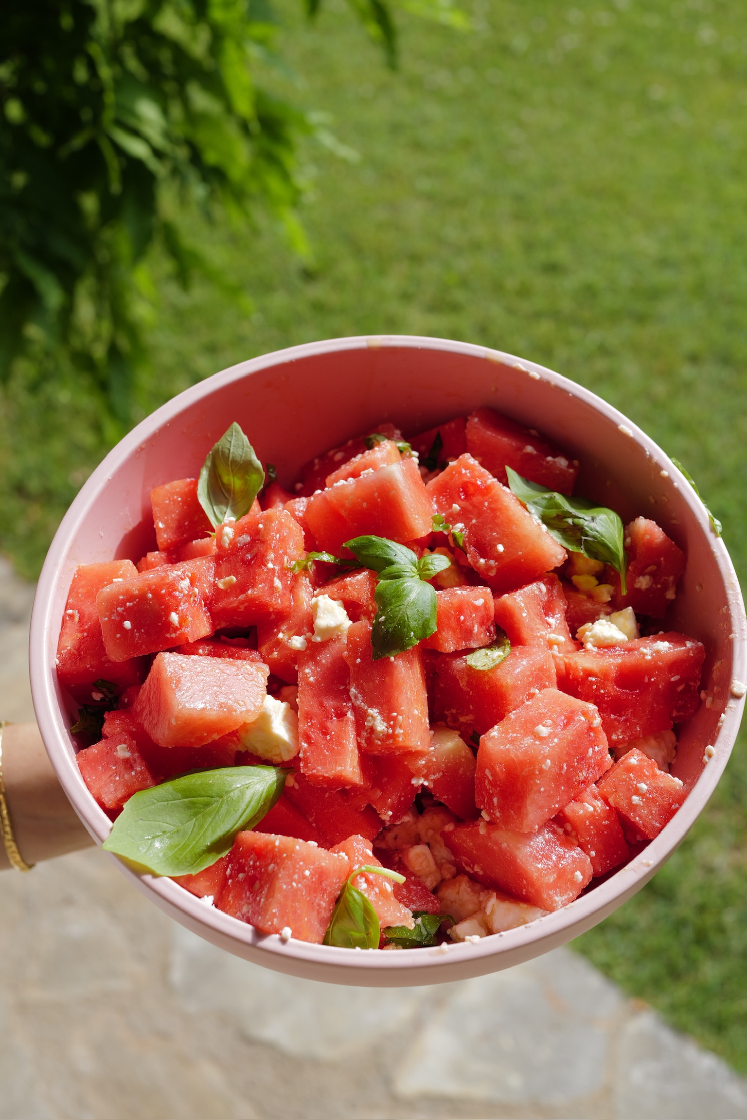 Refreshing Watermelon Basil Summer Salad