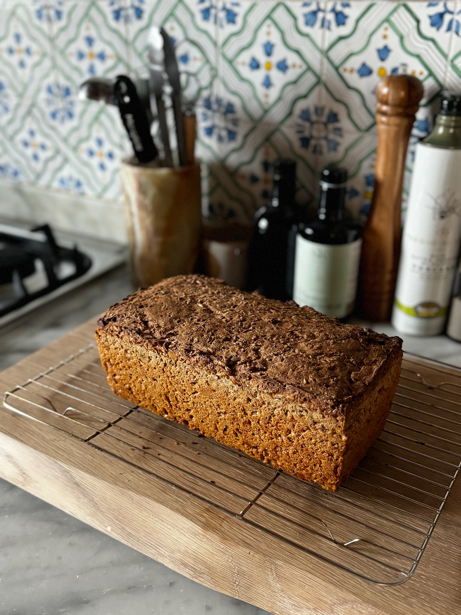 Easy Seeded Sourdough Rye Bread