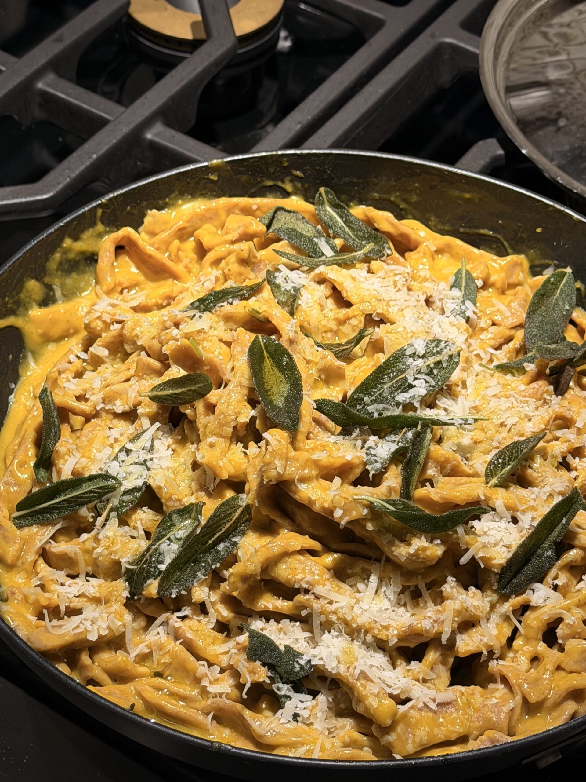 Homemade Spelt Pasta with Butternut Sage Sauce
